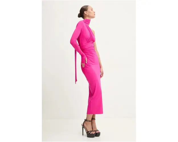 Aniye By rochie culoarea roz, midi, mulata, 181491