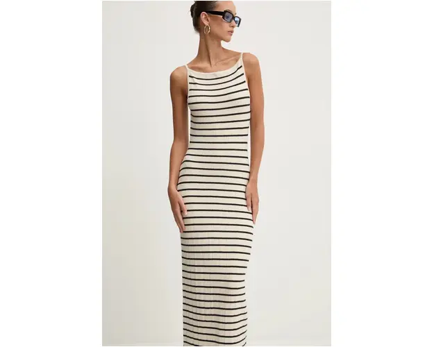 Abercrombie & Fitch rochie culoarea bej, maxi, mulata, KI159-4740