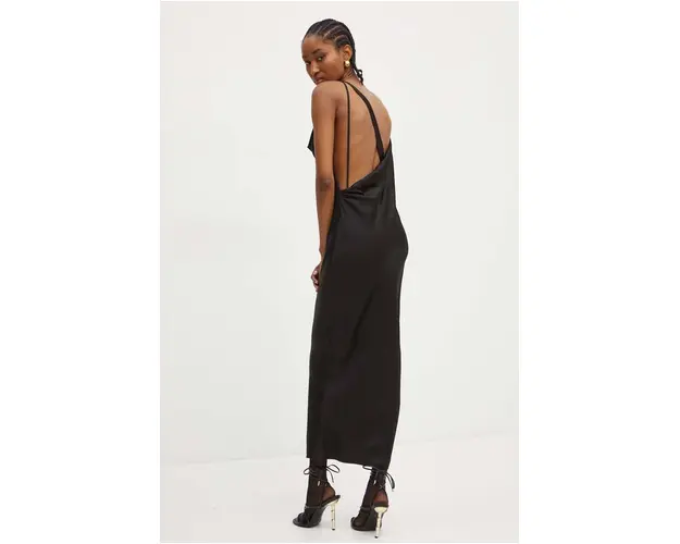 BOSS rochie culoarea negru, maxi, drept, 50532089