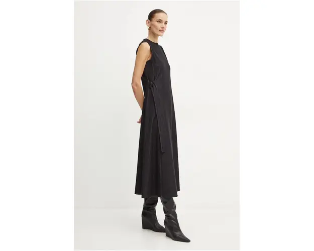 MAX&Co. rochie culoarea negru, maxi, evazati, 2426626023200