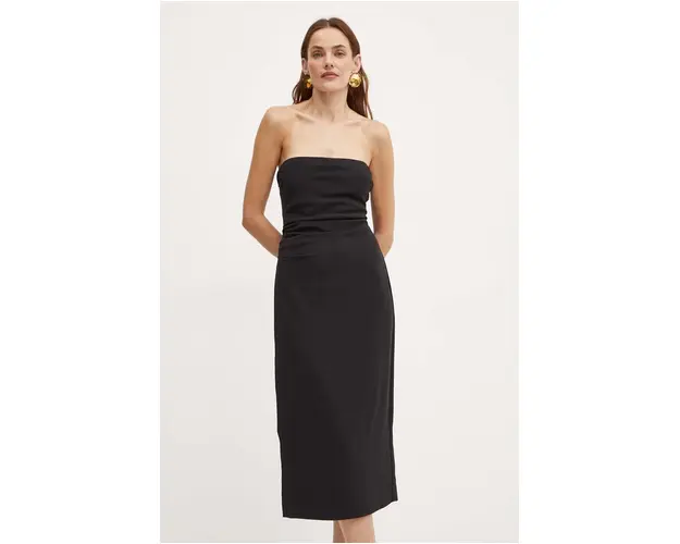 Bardot rochie WINSLOW culoarea negru, mini, mulata, 59326DB
