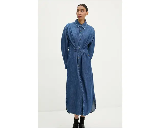 G-Star Raw rochie din denim maxi, drept, D25183-D252
