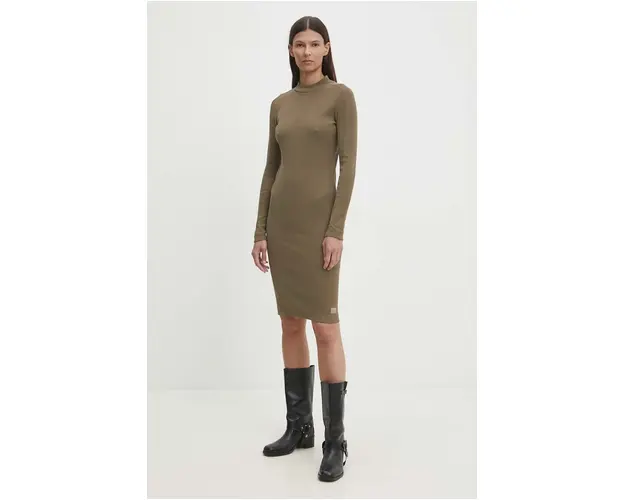 G-Star Raw rochie culoarea verde, mini, mulata, D25034-D702