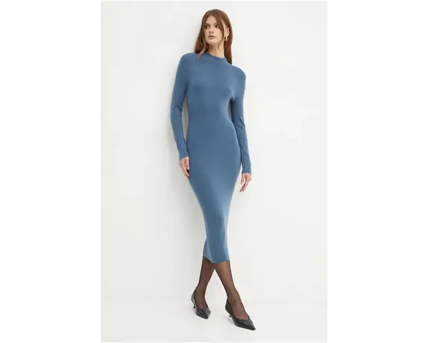 MICHAEL Michael Kors rochie din lana mini, mulata, MF482Q14VR