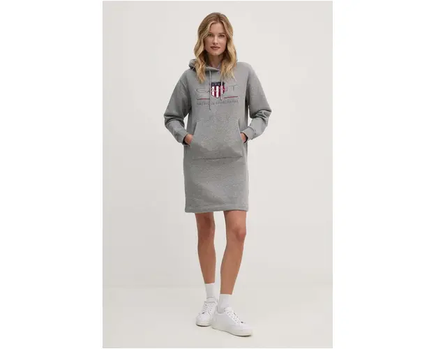 Gant rochie culoarea gri, mini, drept, 4200288