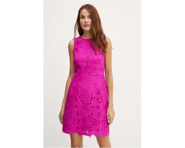 Morgan rochie RCHEBA culoarea roz, mini, mulata, RCHEBA