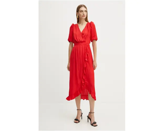 Morgan rochie RIALY culoarea rosu, maxi, evazati, RIALY