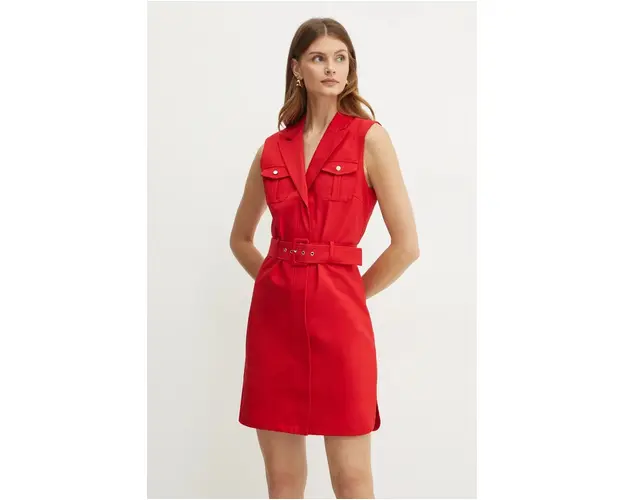 Morgan rochie RJOYCE culoarea rosu, mini, mulata, RJOYCE