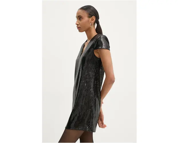 ZADIG&VOLTAIRE rochie culoarea negru, mini, evazati, WWDR01306