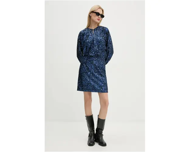 ZADIG&VOLTAIRE rochie din amestec de matase mini, drept, WWDR01365