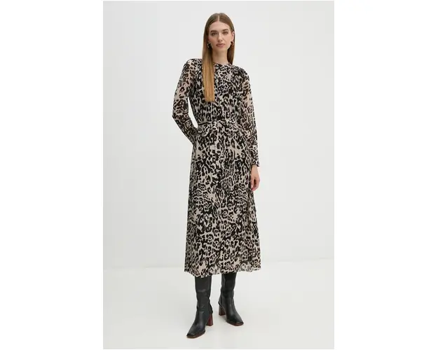 OUI rochie culoarea negru, maxi, oversize, 89434