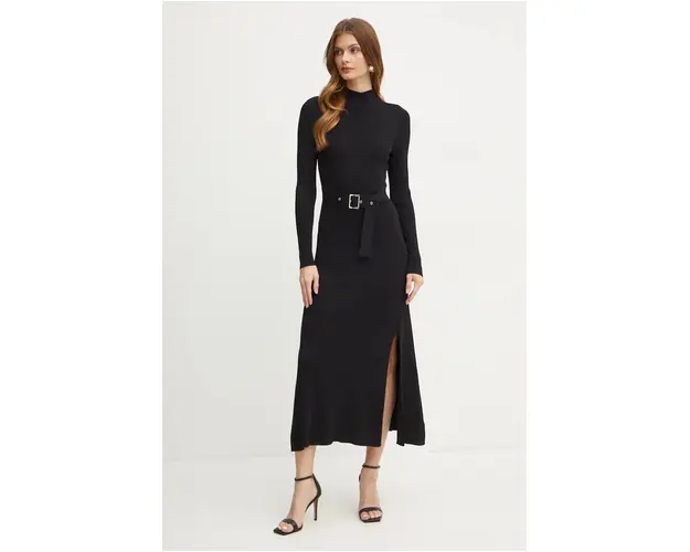 Karl Lagerfeld rochie culoarea negru, maxi, evazati, 246W1321