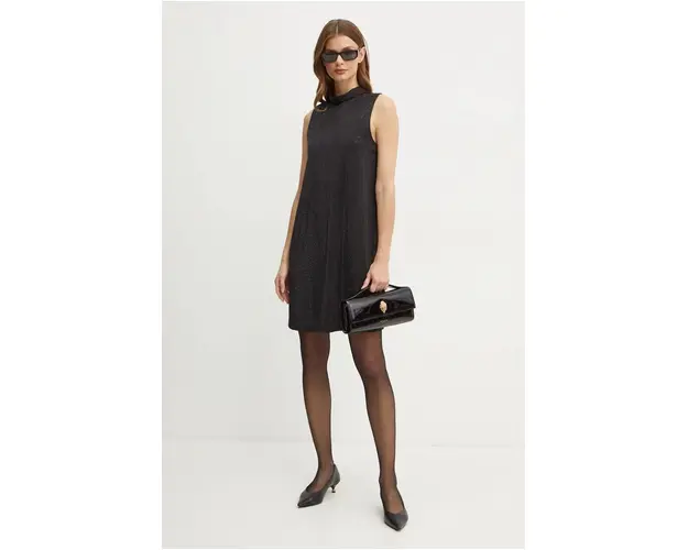 Karl Lagerfeld rochie culoarea negru, mini, drept, 246W1322
