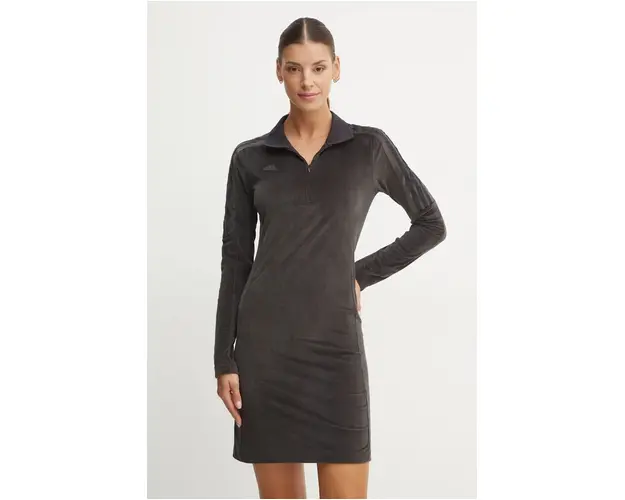 adidas rochie Tiro culoarea negru, mini, mulata, IX3712