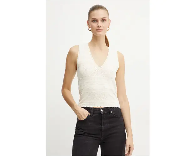 Morgan top MORTA femei, culoarea bej, MORTA