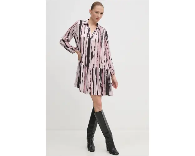 Sandro Ferrone rochie culoarea roz, mini, evazati, SFS32YBEMATTIA