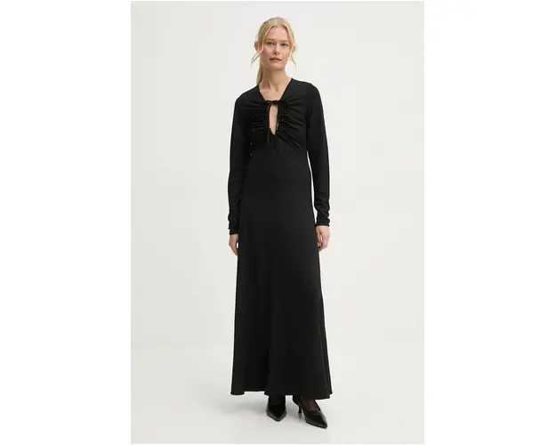 By Malene Birger rochie DEIJA culoarea negru, maxi, evazati, Q71583018