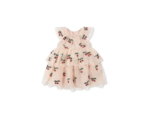 Konges Sløjd rochie fete YVONNE FAIRY DRESS culoarea roz, mini, evazati, KS101758