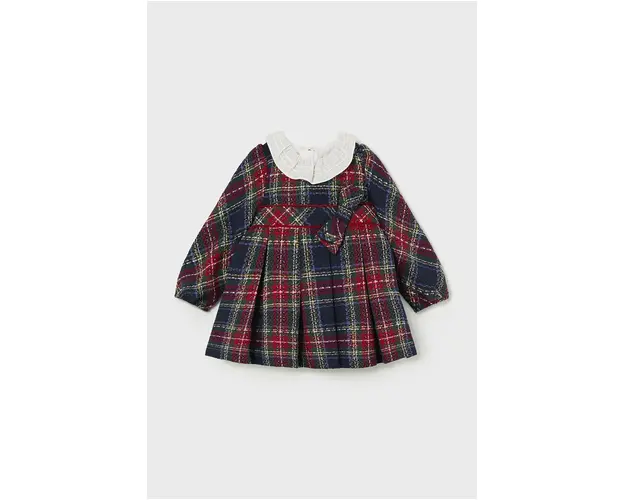 Mayoral rochie din amestec de lana pentru copii culoarea albastru marin, mini, evazati, 2903