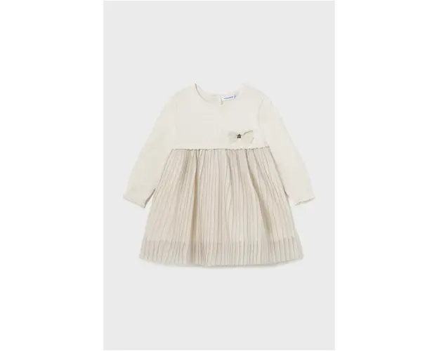 Mayoral rochie fete culoarea bej, mini, evazati, 2906