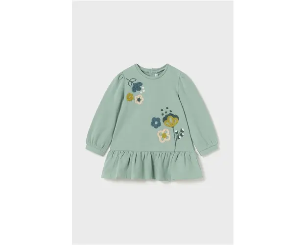 Mayoral rochie fete culoarea turcoaz, mini, evazati, 2924