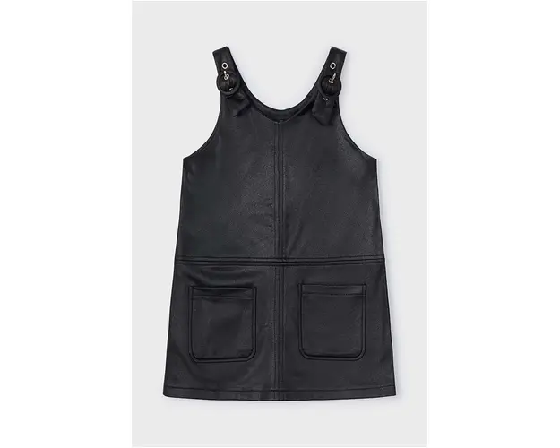 Mayoral rochie fete culoarea negru, mini, drept, 4934