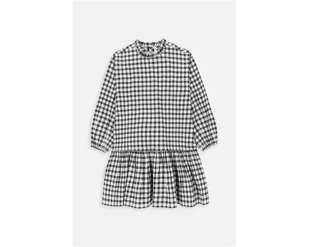 Coccodrillo rochie fete culoarea gri, mini, evazati, BACK TO SCHOOL GIRL