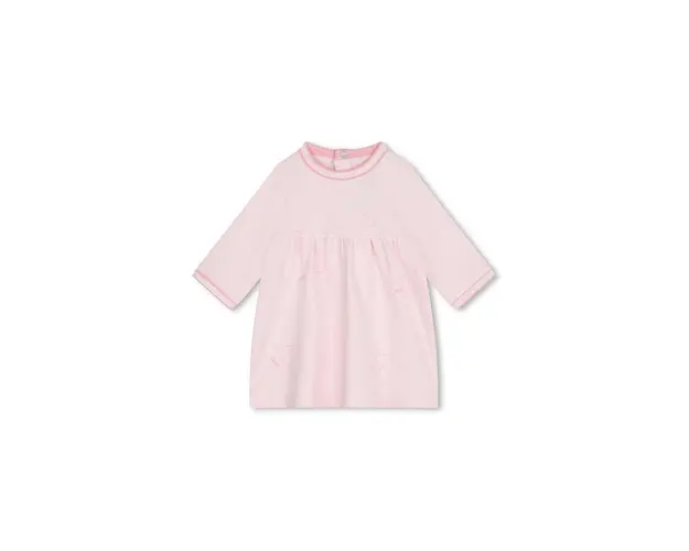 BOSS rochie din bumbac pentru copii culoarea roz, mini, evazati, J51076