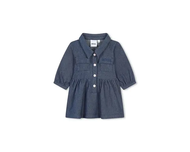 BOSS rochie din denim pentru copii mini, evazati, J51080