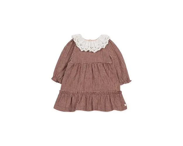 Tartine et Chocolat rochie fete culoarea bordo, mini, evazati, TZ30091