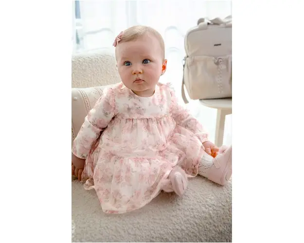 Mayoral Newborn rochie bebe culoarea roz, mini, evazati, 2805