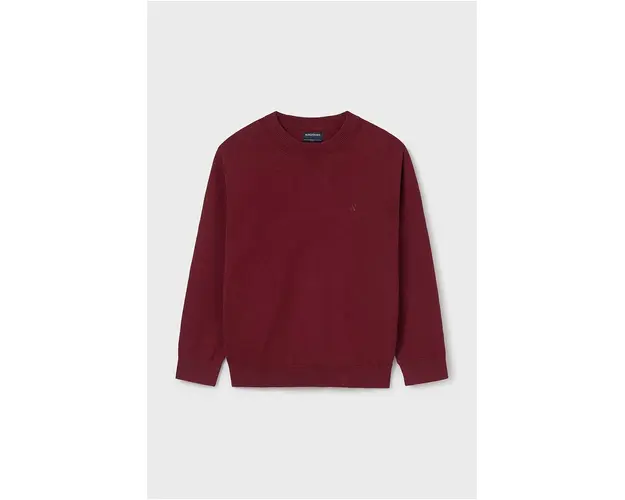 Mayoral pulover de bumbac pentru copii culoarea bordo, light, 354