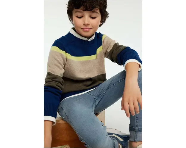 Mayoral pulover pentru copii din amestec de lana culoarea verde, 7393