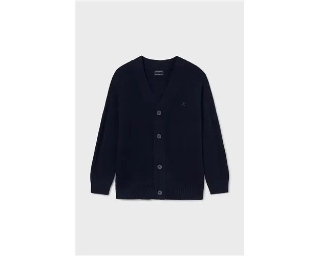 Mayoral cardigan cu amestec de lana pentru copii culoarea albastru marin, light, 7394