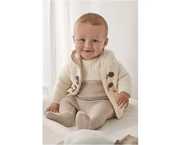 Mayoral Newborn cardigan copii culoarea bej, 2303