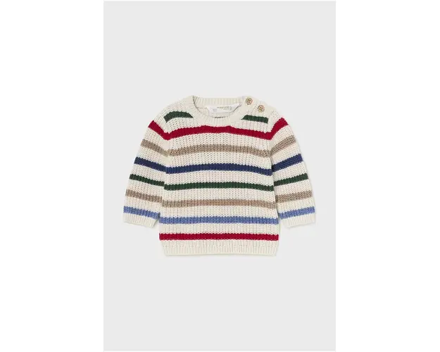 Mayoral Newborn pulover din bumbac pentru bebelusi culoarea bej, 2307