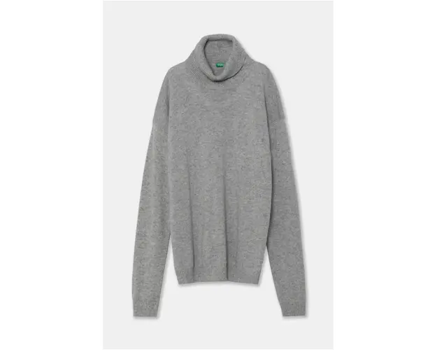 United Colors of Benetton pulover pentru copii din amestec de lana culoarea gri, 1032C200D