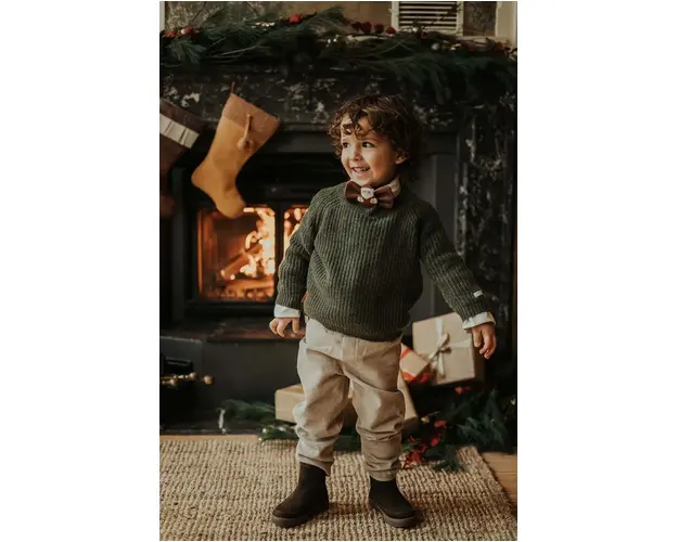 Donsje pulover pentru copii din amestec de lana Garie Sweater culoarea verde, 4083800