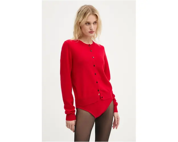 Herskind cardigan din casmir Roselle culoarea rosu, light, 5241969