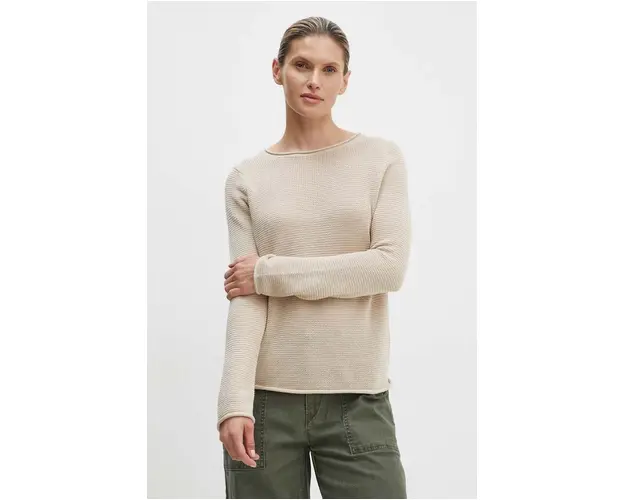 Marc O'Polo pulover de bumbac culoarea bej, light, 406605960447