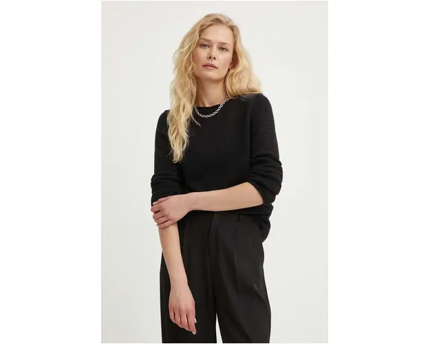 Marc O'Polo pulover de bumbac culoarea negru, light, 406605960447