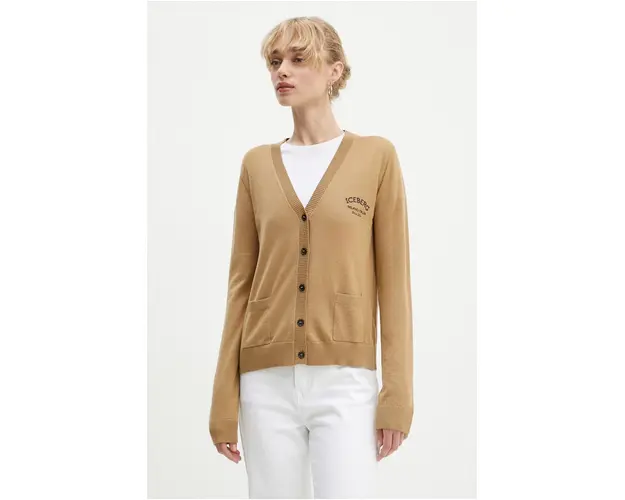 Iceberg cardigan din lana culoarea bej, light, A009 9000