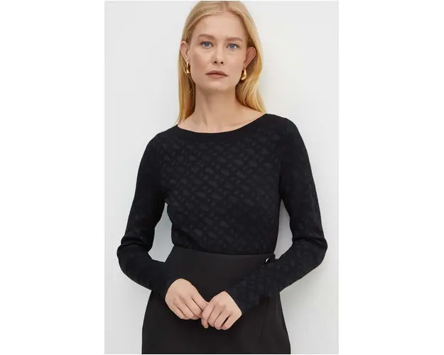 BOSS pulover femei, culoarea negru, 50521371