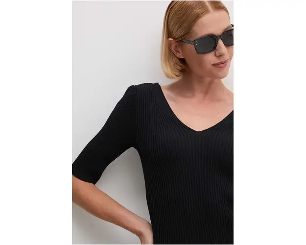 Dkny pulover femei, culoarea negru, D2E4A124