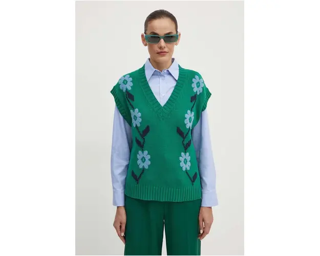 Weekend Max Mara vesta culoarea verde, 2425356011600