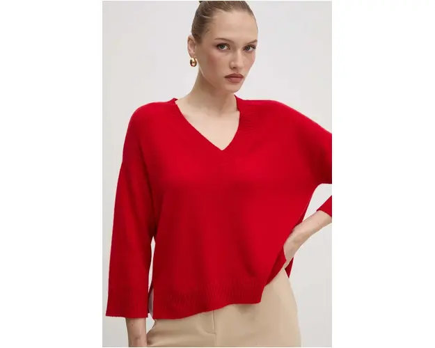 Weekend Max Mara pulover de casmir culoarea rosu, light, 2425366011600