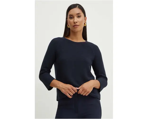 Weekend Max Mara pulover de bumbac culoarea albastru marin, light, 2425366121600