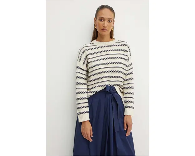 Weekend Max Mara pulover femei, culoarea bej, 2425366151600