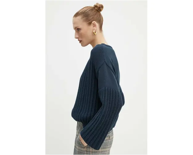 Weekend Max Mara pulover femei, culoarea albastru marin, 2425366171600