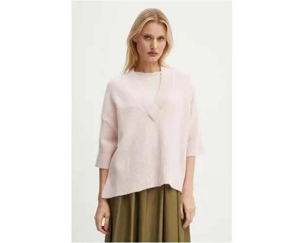 Day Birger et Mikkelsen pulover de lana Selda - Cozy Days RD femei, culoarea roz, DAY65243298